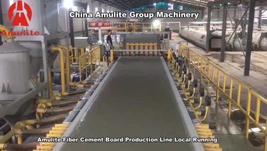 Линия по производству фиброцементных плит Amulite с прямой загрузкой и разгрузкой на заводе